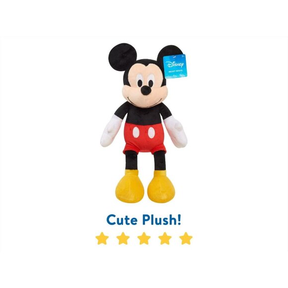 Disney Mickey Mouse 19" Plush Toy Stuffed Animal Just Play Age 2+ Unisex NWT - Picture 2 of 4
